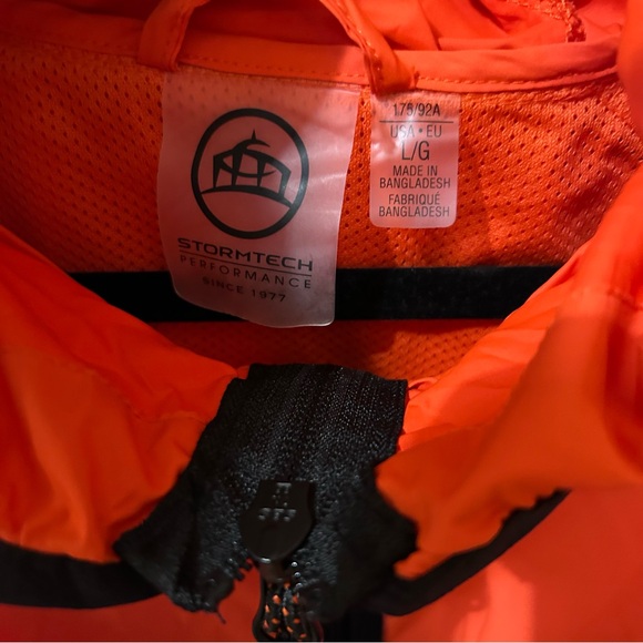 Stormtech Performance Ozone Hooded Shell Orange 33816 TMX-1 Mens Large Jacket - Picture 4 of 7